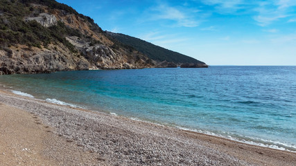 beautiful beach and sea. Sveti Ivan Beach, Lubenice, Croatia