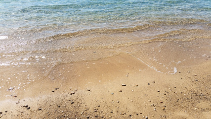 wave on the sand beach