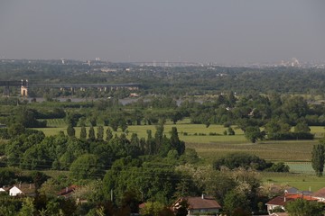 Panoramique Saint Andre de Cubzac ponts de Bordeaux 