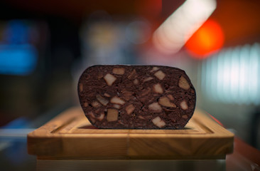 ukraine selling homemade blood sausage