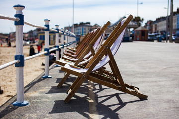 Deck Chairs n Weymouth Promanade