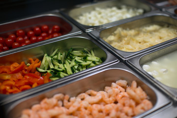 assortment for salad, shop sale