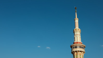 Mosque with beautiful sky shades at Klaten City