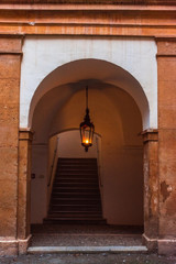 Obraz premium Hallway at Eggenberg Palace, the most significant Baroque palace complex in the Austrian province of Styria