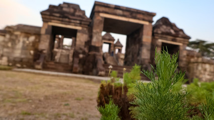 Fototapeta na wymiar Candi Ratu Mboko in historic Indonesia