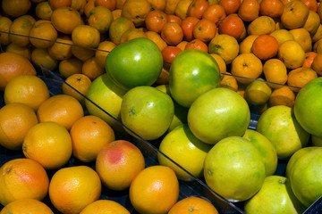 citrus in the supermarket
