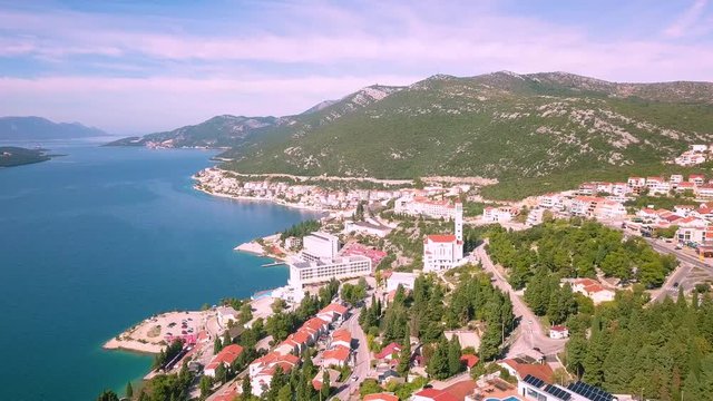 Neum, the only coastal city of Bosnia and Herzegovina. Balkans, Dalmatia.