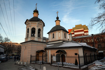 Fototapeta na wymiar Church of St. Sergius of Radonezh in Krapivniki