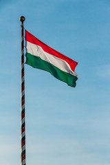 Hungarian national flag. HU