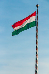 Hungarian national flag. HU