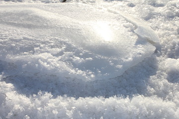 Fototapeta na wymiar ice and snow