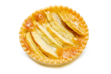 Tart Boulangerie with apples and mint cream mini