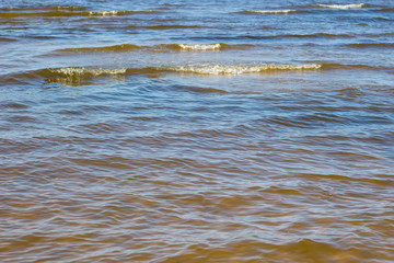Baltic sea in Dzintari, Jurmala famous international resort in Baltic region of Eastern Europe. Baltic sea  in Jurmala resort town of Latvia. Selective focus