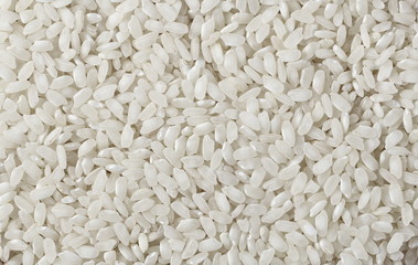 White rice background and texture