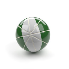 Basketball with the flag of Nigeria
