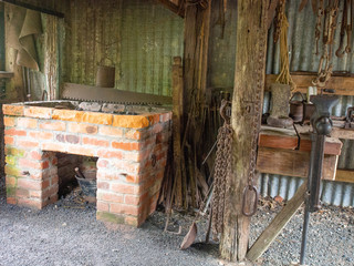 Inside A Historic Blacksmith Shed