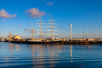 Weymouth Harbour on an early Summer morning