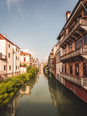 City canal in Padua Italy