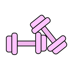 dumbbell icon. sports concept. vector illustration.
