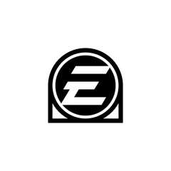 Initial E Letter Icon Design with circle. Abstract Circle Letter E Creative Alphabet Logo Icon Design. Letter E logo Design.