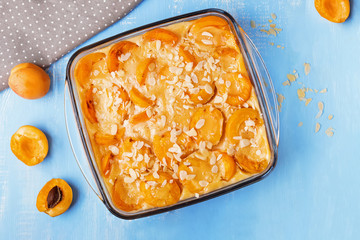 Apricot clafoutis