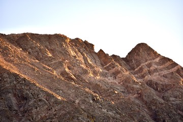 A closeup of Eagle's Nest peak at sunset.  Located in the Gore Range of the Colorado Rockies.