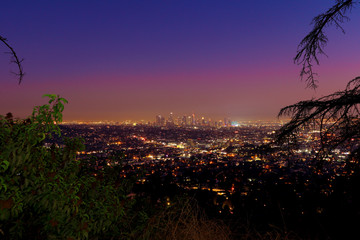 LOS ANGELES (California) Sunset view from Griffith Observatory