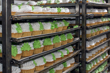 meringue pie at the confectionery factory