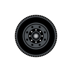 car wheel icon trendy flat design