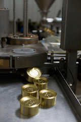 fish factory, salmon caviar