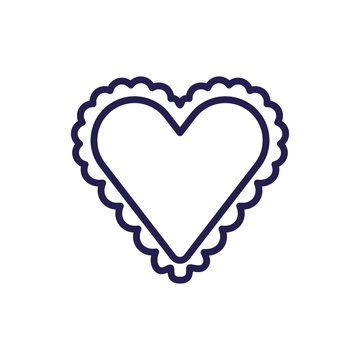 heart love flat style icon