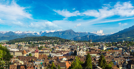 Panoramic view of Lucerne