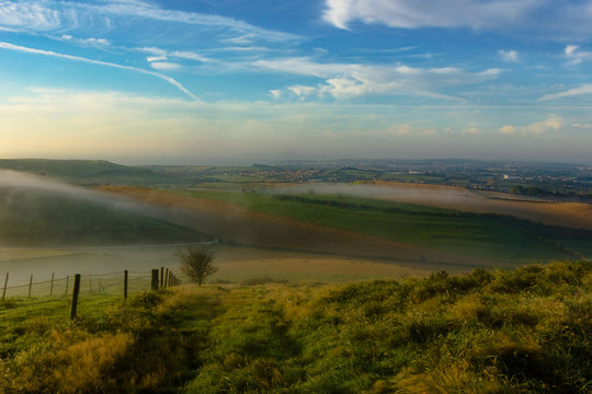 The View From The Ridgeway To Weymouth And Portland