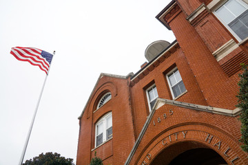 City Hall in Oxford, Mississippi in the Fall