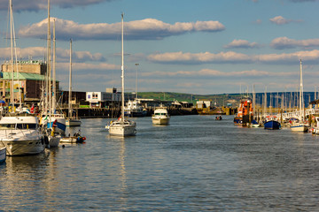 Weymouth Harbour image in Dorset on the South Coast of England