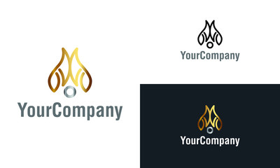 Creative floral and bird logo design template. Simple minimalist template graphic illustration. Creative vector emblem, for icon or design concept.