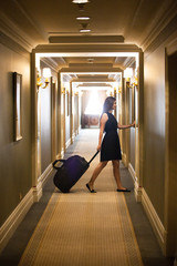 luxury five-star hotel welcomes guests on a weekend