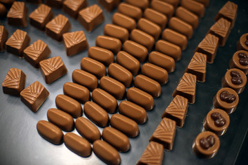 a large assortment of chocolate milk