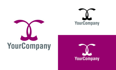 Letter CC and butterfly logo icon design template elements. Simple minimalist template graphic illustration. Creative vector emblem, for icon or design concept.