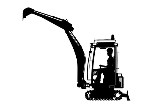 mini excavator vector stock photos and royalty free images vectors and illustrations adobe stock adobe stock