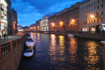 canal at night