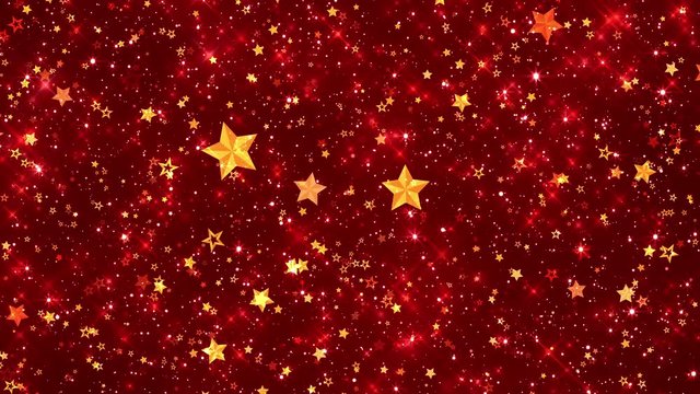 4k Seamless Starfall Red Background 2