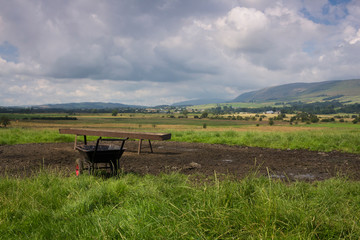 Scottish farm in summer time 