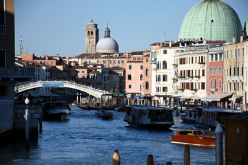 Fototapeta premium Cityscape pictures of the romantic, beautiful, lovely and historical Venice in Italy