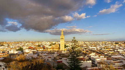 Panoramic View of Lebrija in the Spanish Province of Seville