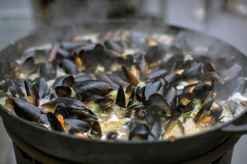 street food, mussels