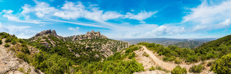 Montserrat mountains in Spain