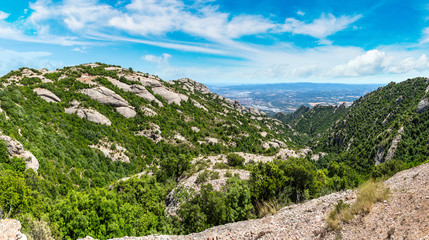 Montserrat mountains in Spain