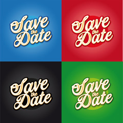 Save the Date sign lettering