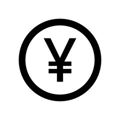 Fototapeta premium yen - coin icon vector design template